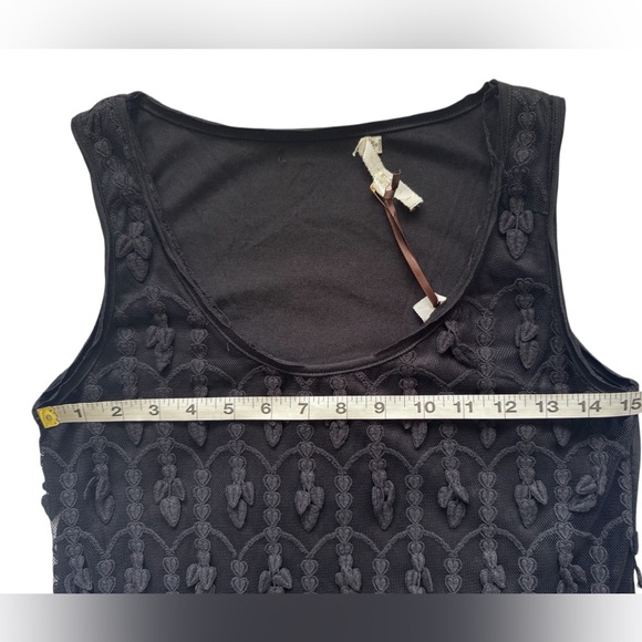 Ruby Rose Black Sleeveless Textured Embroidery Cocktail Mini Dress Size Medium - Picture 9 of 11